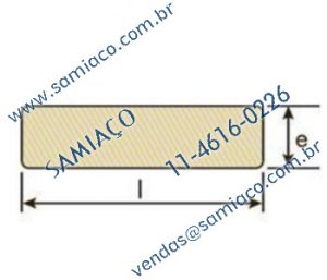 Qual é a cota do Ferro Chato de Aço Laminado