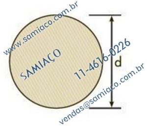 Qual é a cota do redondo laminado