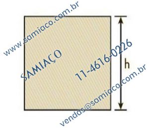 Qual é a cota do Ferro Quadrado de Aço Laminado