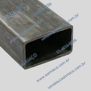 Onde comprar Tubo Retangular Industrial Preto (Metalon)