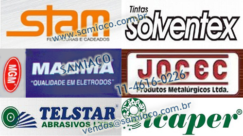 Brocas, Discos de corte e desbaste, Dobradiças, Eletrodos, Fechaduras, Solventes e muito mais!